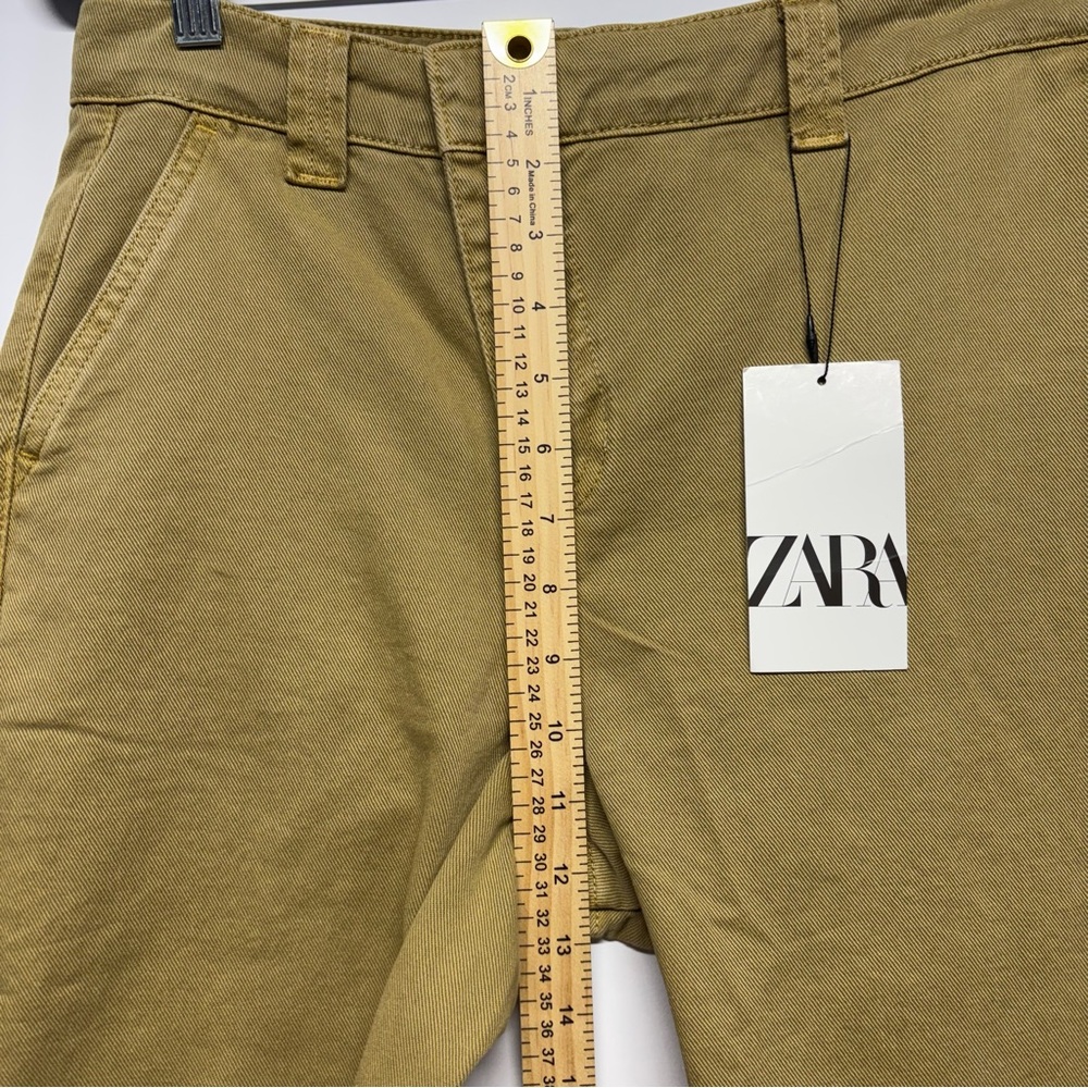 ✨Zara Chino Trouser Pants Wide Leg Size 28 - Picture 11 of 15